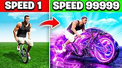 Upgrading WORLD'S SLOWEST to FASTEST SUPER SPEED Bikes In GTA 5!