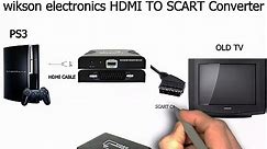 how to connect ps3 ps4 to your old tv using hdmi to scart converter