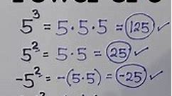 BASIC MATH REVIEW: Power of 5 ||... - Mathematics Tutorial