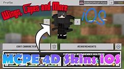 How to get 4D; Skins, Wings, Capes & More on Minecraft Bedrock iOS! *Working 2021*