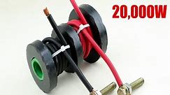 Wow Electricity 220V Light bulb 10rm Copper Cable Spark 20000W Power Generator New.
