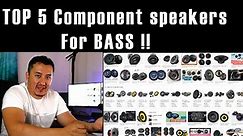 THE BEST 6.5 Car Speakers for Bass 6.5 Component Car Stereo Speakers for EXTREME Bass
