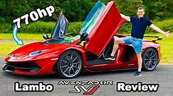 Lamborghini Aventador SVJ review - 0-60mph, 1/4-mile & brake test!