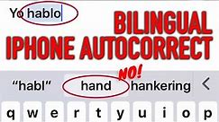 iPhone autocorrect in two languages