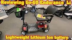 Review of the Pride Mobility Go Go Endurance Li Lithium-Ion powered mobility scooter.