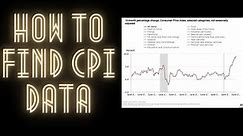 How to Find REAL CPI Data