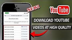 How to Download Your YouTube Videos in High Quality on iPhone | Legal Way