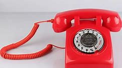 TelPal Retro Landline Phone, Corded Antique Vintage Phone with Old Fashion Rotary Dial Keypad, Decorative Classic 80s Phone for Gift