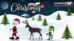 Happy Christmas 2022 | Merry Christmas Status | Christmas 3D Animated Video | Homes247.in