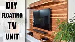 DIY Floating TV Wall Unit - How To Build Your Own - YouTube