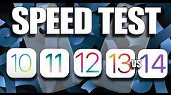 Speed Test : How does iOS 14 perform against iOS 13, iOS 12, iOS 11 or iOS 10?