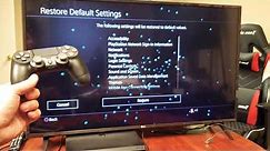 PS4: How to Factory Reset Back to Original Default Settings