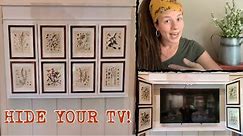 Hidden TV Cabinet— Hide Your TV With Art!