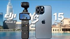 DJI Pocket 3 vs iPhone 15 Pro Max Camera Comparison