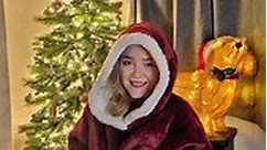 Wrap yourself in holiday cheer with our festive soft jacket hoodies! 🎄✨ #BedsureBlanketHoodie 🎥: @stephbooty_ 🎁: Bedsure Zippered Sherpa Fleece Blanket Hoodie #Bedsure #comfort #reels #explore #foryou #zipintocozy #bedusreblanket #new #soft #sleep #family | Bedsure Home