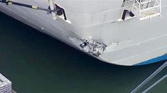 Damaged cruise ship lingers in San Francisco after clipping dock