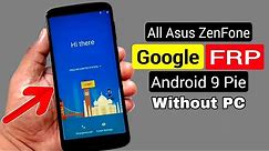 All Asus ZenFone Bypass Google Account/FRP Lock |ANDROID 9 Without PC