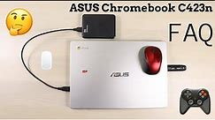 ASUS Chromebook C423N (Touchscreen) - FAQ [I/O device connect, MS Office, Free Fire and much more]