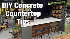Ultimate Guide for Building Your Outdoor Kitchen Concrete Countertop