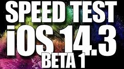 iOS 14.3 Beta 1 vs iOS 14.2 速度对比测试（SE，6S-XR）