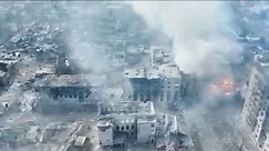 Drone footage shows fallen Russian soldiers in Bakhmut battlefield