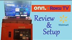 Honest Verified REVIEW Walmart's Onn Roku Smart TV (Pros Cons Screen Size Good Value Onn. Setup 2022