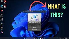 How to REMOVE BING SEARCH Bar Appearing on The Desktop Screen
