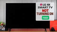 How to Fix LG Smart TV 4k That Won't Turn On! - Fixed Black Screen!