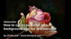 How to create beautiful dark backgrounds in watercolor