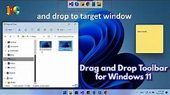 Drag and Drop Toolbar for Windows 11 (Easy method)