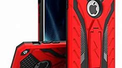 Zizo Static Series for iPhone 8 Case Military Grade Drop Tested with Built in Kickstand iPhone 7 iPhone 6s Case Red Black
