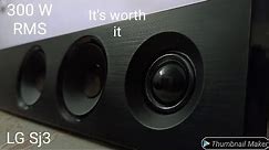 LG SJ3 Sound Bar 300W 2.1 Wireless SubWoofer | Unboxing & Review