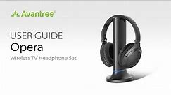 Top Rated Wireless Headphones for TV Watching - Avantree Opera User Guide