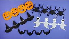 Halloween decorations with paper easy [Paper cutting DIY]