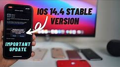 iOS 14.4 stable version | New Features, Update over mobile data