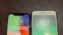 iPhone 6s Plus on iOS 15 vs iPhone X on iOS 14 boot up test #shorts #iphone6splus #iphonex #ios