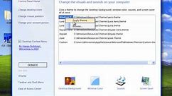 Windows 7 Home Basic Personalization Panel