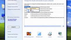 Windows 7 Home Basic Personalization Panel