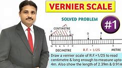 HOW TO DRAW VERNIER SCALE (PROBLEM 1) | UNIT : ENGINEERING SCALE @TIKLESACADEMYOFMATHS