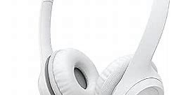 Logitech H390 Wired Headset for PC/Laptop, Stereo Headphones with Noise Cancelling Microphone, USB-A, in-Line Controls for Video Meetings, Music, Gaming and Beyond - Off White
