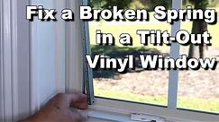 Vinyl Window Pivot Lock Shoe Replacement - Fix a Broken Spring on a Tilt-Out Vinyl Window
