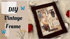 DIY vintage frame | Transparent photo Frame | gift ideas | vintage transparent frame ideas