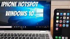 Setup iPhone Hotspot And Connect To Laptop