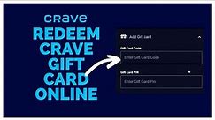 How to Redeem Crave Gift Card Online 2022 | Use Crave Gift Card