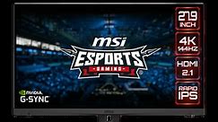 MSI Optix MAG281URF – Accurate Display. Ultimate Victory. | Rapid IPS eSports Gaming Monitor | MSI