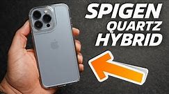 iPhone 13 Pro Spigen Quartz Hybrid Review! MATTE TEMPERED GLASS BACK!