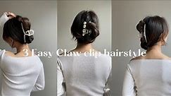 3 Easy 90s Claw clip hair styles (part 2)