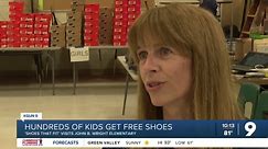 Shoes That Fit Giveaway at John B. Wright Elementary School