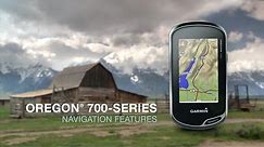 Oregon 700-series: Using Navigation Features