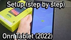 Onn Tablet 2022: How to Setup 4 Beginners (step by step)